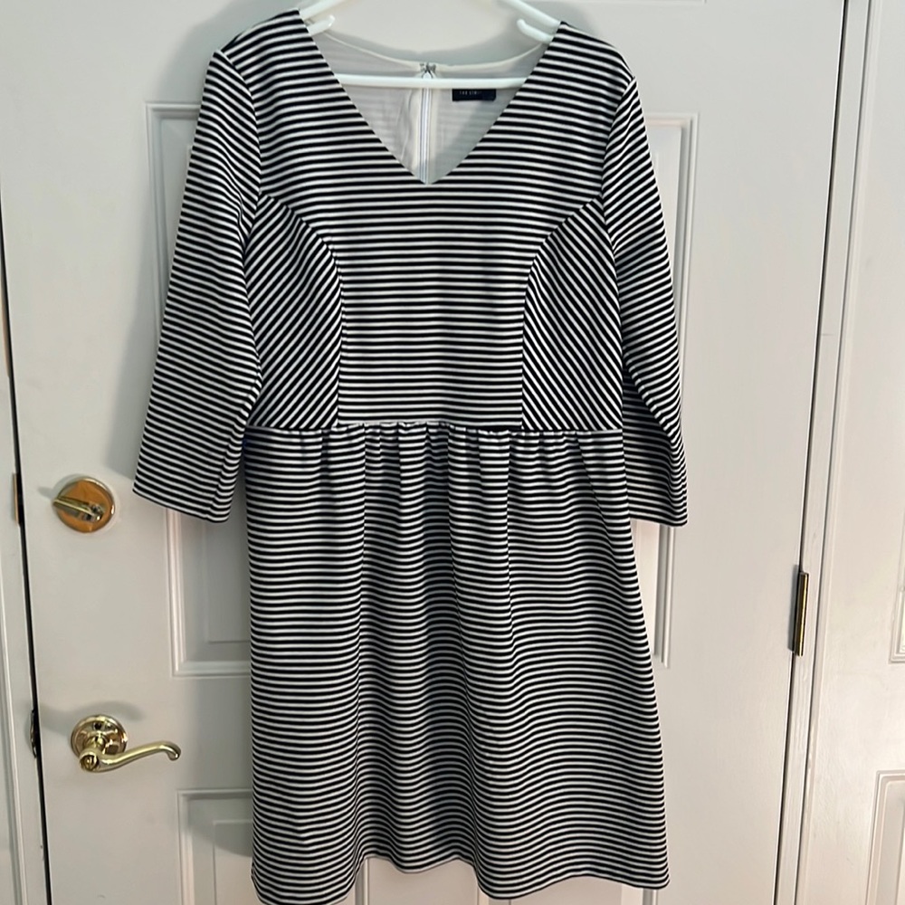 The Limited Women’s Black and White Striped Dress.  XL